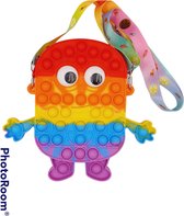 Fidget Toys Tasje- Fidget Toys - Sinterklaas - Cadeautje - Pop it School Tasje - Regenboog - make up tas