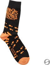 Gekke sokken - voetstappen - unieke sokken - maat 41-46 - unisex