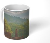 Mok - Fantastisch uitzicht over de jungle vanaf de Borobudur - 350 ML - Beker