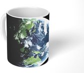 Mok - Satellietbeeld van de aarde - 350 ML - Beker