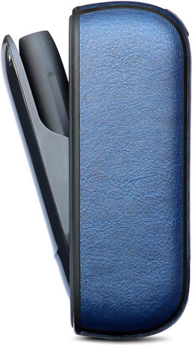 KELERINO. Leren Hoes geschikt voor IQOS 3 Duo - Blauw