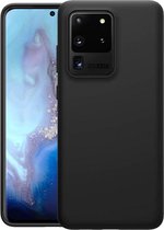 iParadise Samsung S20 Ultra Hoesje - Samsung galaxy S20 Ultra hoesje zwart siliconen case hoes cover hoesjes