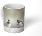 Mok - Koffiemok - Jongen - Zand - Vogels - Mokken - 350 ML - Beker - Koffiemokken - Theemok