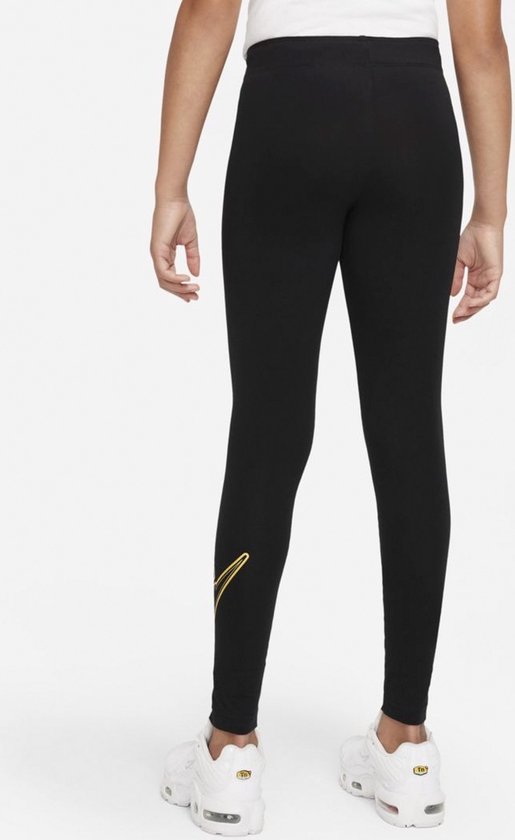 Nike Sportswear Favorites Tight Sportlegging - Maat 164 - Meisjes - zwart -  goud | bol