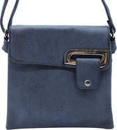 Nuba Design - Dames schoudertas - Klein Tasje - Crossbody tas - Leer Look - Blauw