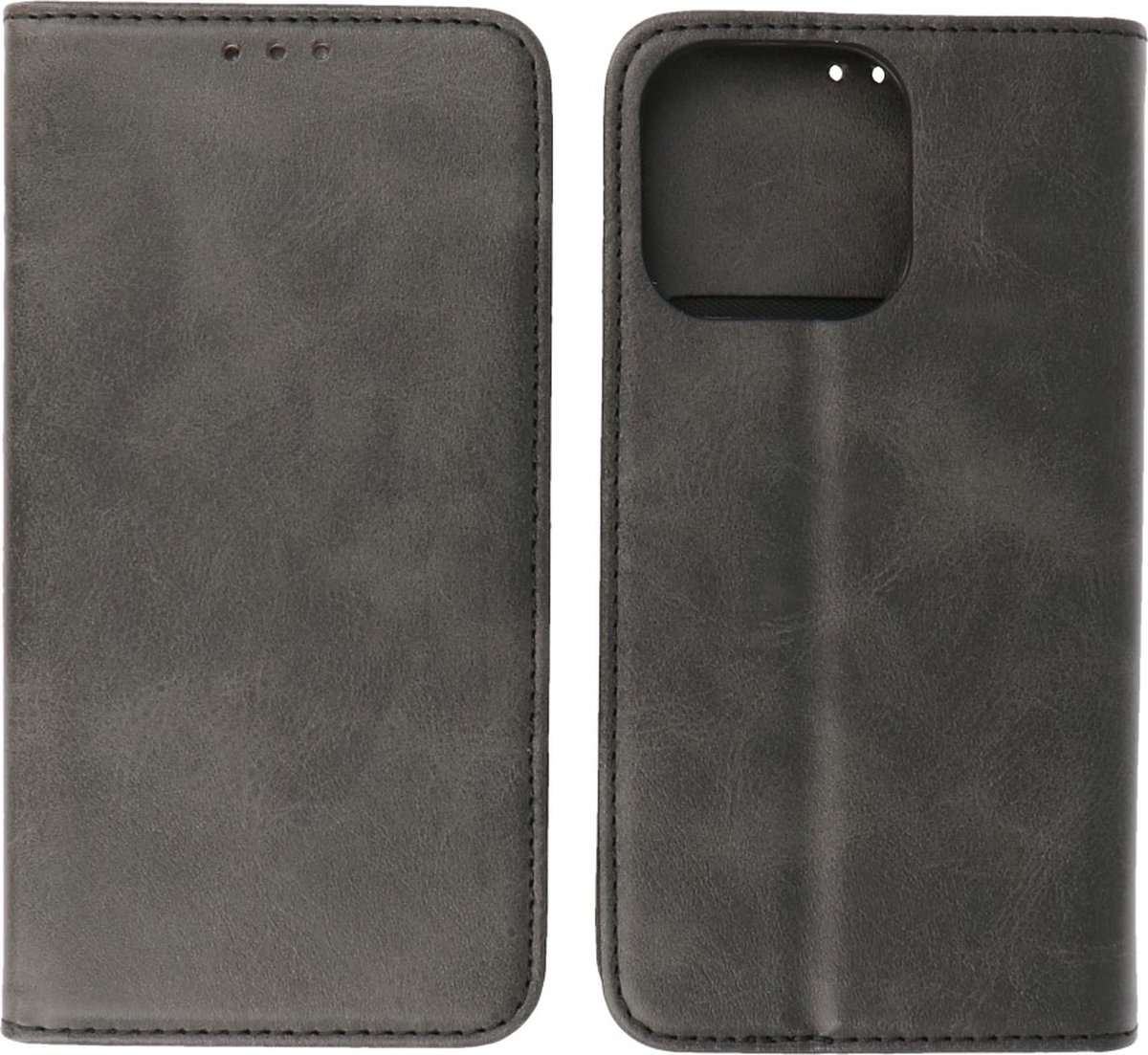 iPhone 13 Pro Hoesje - Folio Book Case - Booktype Telefoonhoesje - Zwart