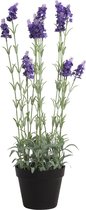 Passion for Deco Kunstplant Kunstplanten - Kunstplantjes - Lavendel Struik Lila - Nepplanten voor binnen - Alle seizoenen - 68 cm hoog