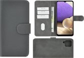 Hoesje Samsung Galaxy A42 - Bookcase - Pu Leder Wallet Book Case Grijs Cover