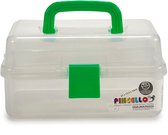 Pincello Opbergbox 6 Liter 27 X 17,5 Cm Transparant/groen