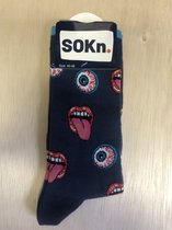SOKn. trendy sokken " Smile " maat 40-46  (Ook leuk om kado te geven !)