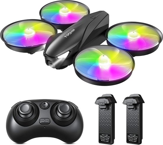 RC Speelgoed Drone Straaljager Design Met LED - 50m Bereik, Crashbestendig, Grijs