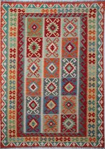 Kelim - Afghaanse kelim - vloerkleed - 163 x 237 cm -  handgeweven - 100% wol - handgesponnen wol