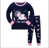 Kinder Pyjama set | Space Unicorn | Maat 5T | 104/110| 100% katoen