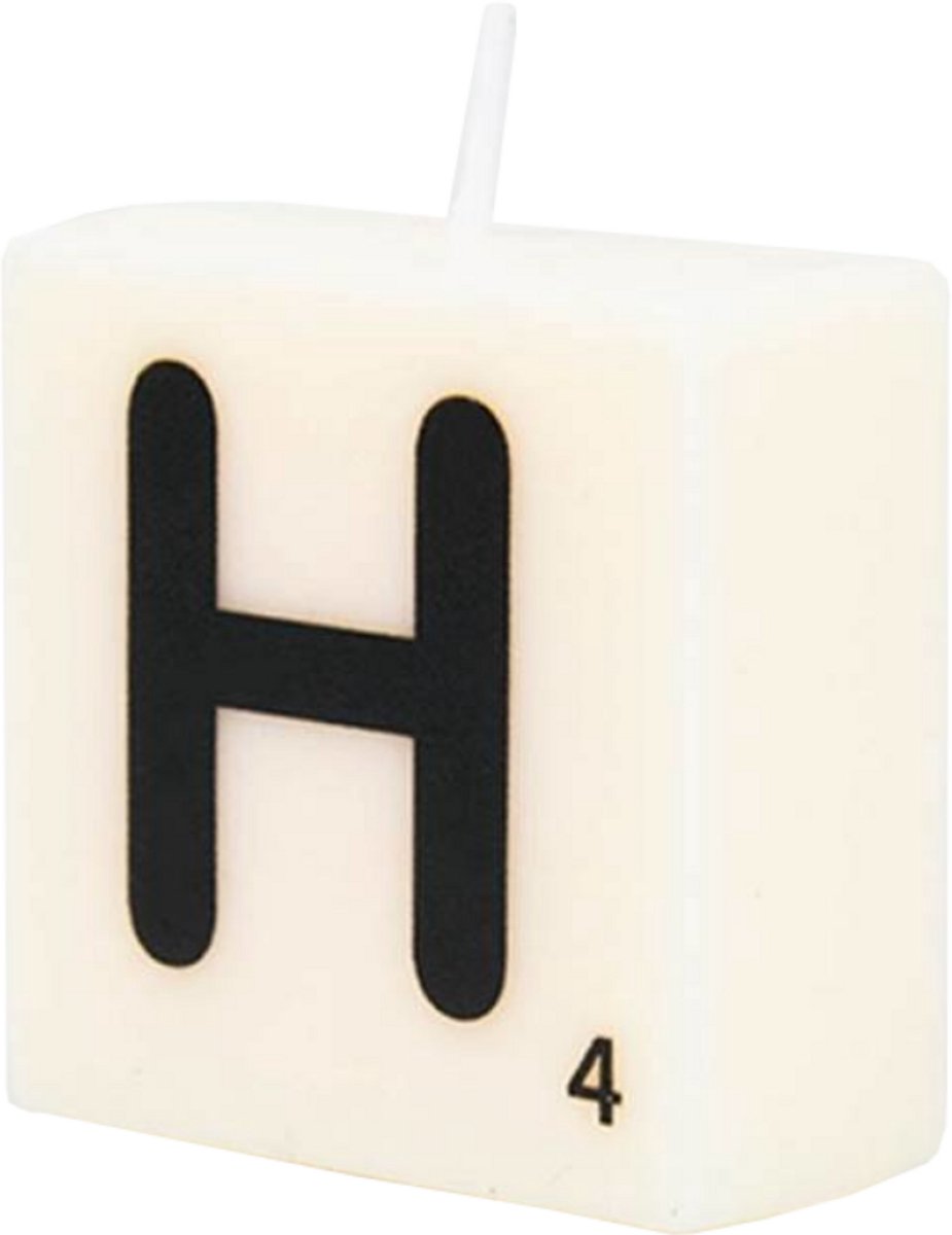 Letter Kaarsje - H