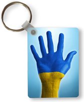 Porte-clés Ukraine : Drapeau Ukrainien Pendentif (Fabrication Allemande)