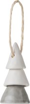 J-Line Hanger Boom Porselein Wit/Grijs Small Set van 6 Stuks