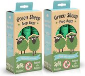 Green Sheep hondenpoepzakjes - 540 stuks - Milieuvriendelijk - Biologisch afbreekbaar - Poepzakjes hond - 33 x 22,5 cm - Extra dik