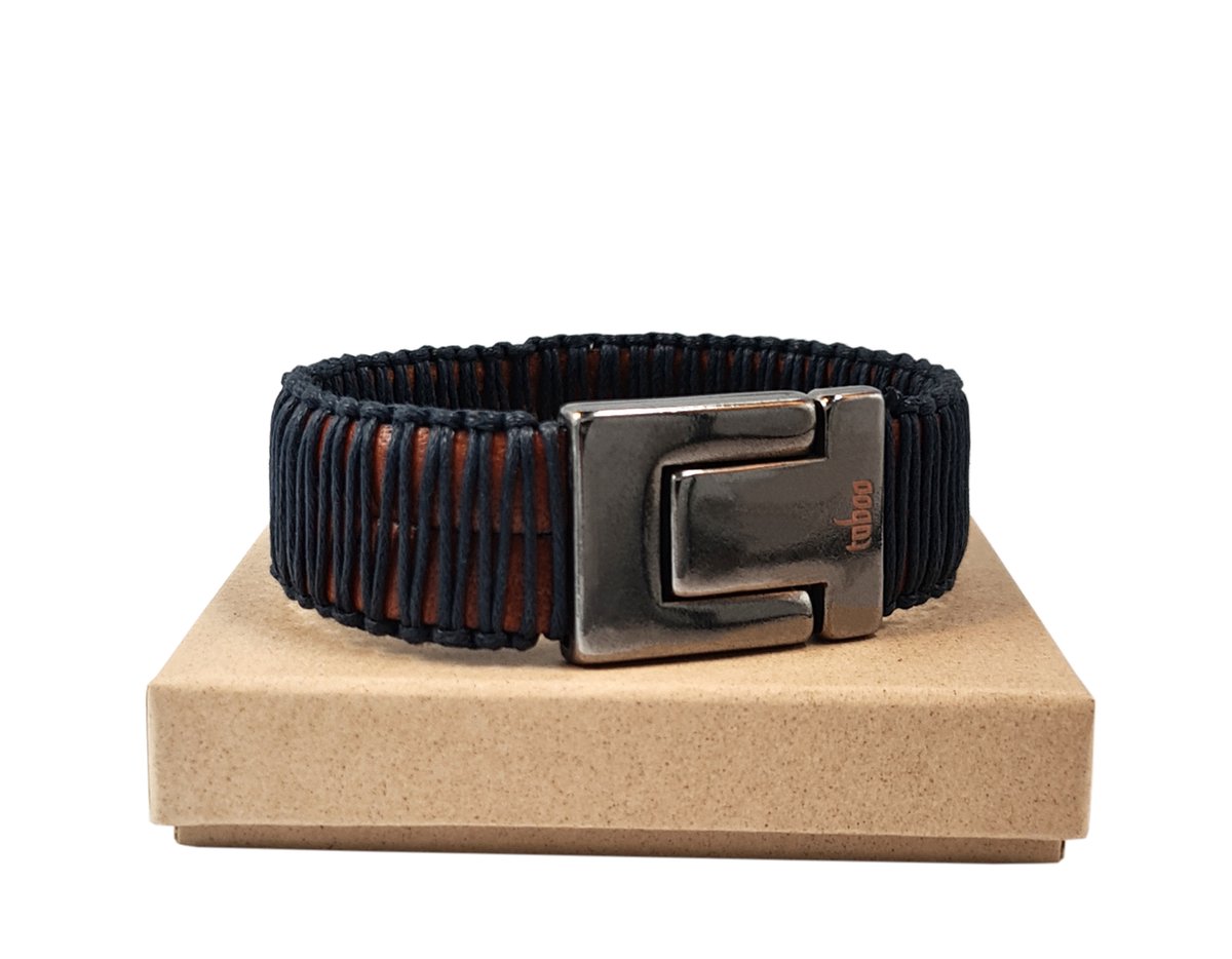 TABOO herenarmband MARK BIG, blue/brown