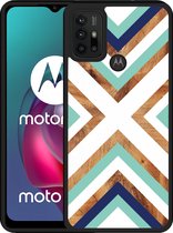 Motorola Moto G10 Hardcase hoesje Wood Art - Designed by Cazy