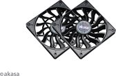 Akasa SlimFan / 12015 / EBR/ PWM, 2pcs bundle