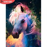 Diamond Painting - Kleurrijk - Paard - 40x50 cm - Vierkante Steentjes - Dieren - Volwassenen - Hobby - Cadeau - Moederdag - Kado