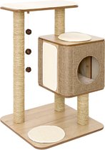 Jack and Vanilla Molly Kattenmeubel - Huis - bruin - 55 x 56 x 86