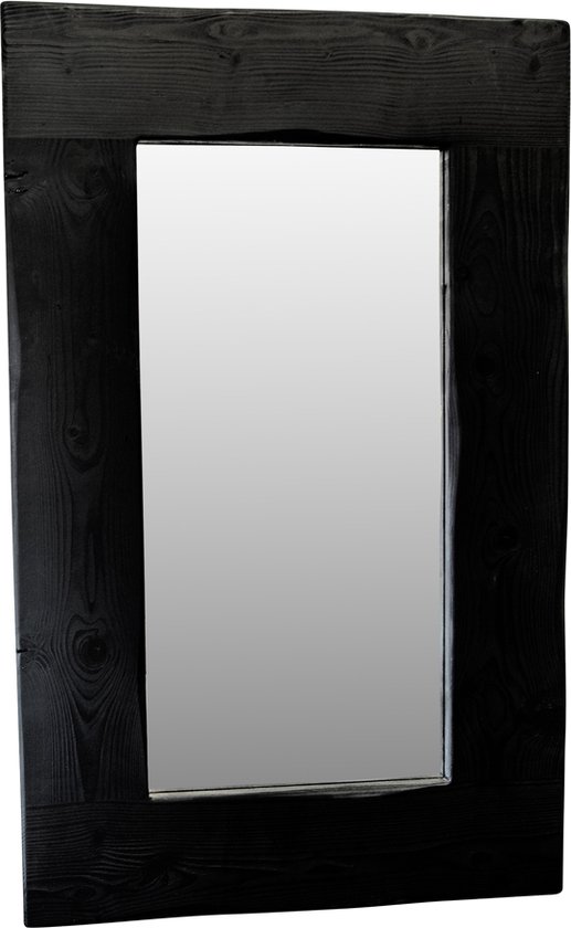 mogelijkheid spuiten Maak een sneeuwpop Exclusives - spiegel houten lijst zwart - 140x88 - spiegels - staand en  ophangbaar | bol.com