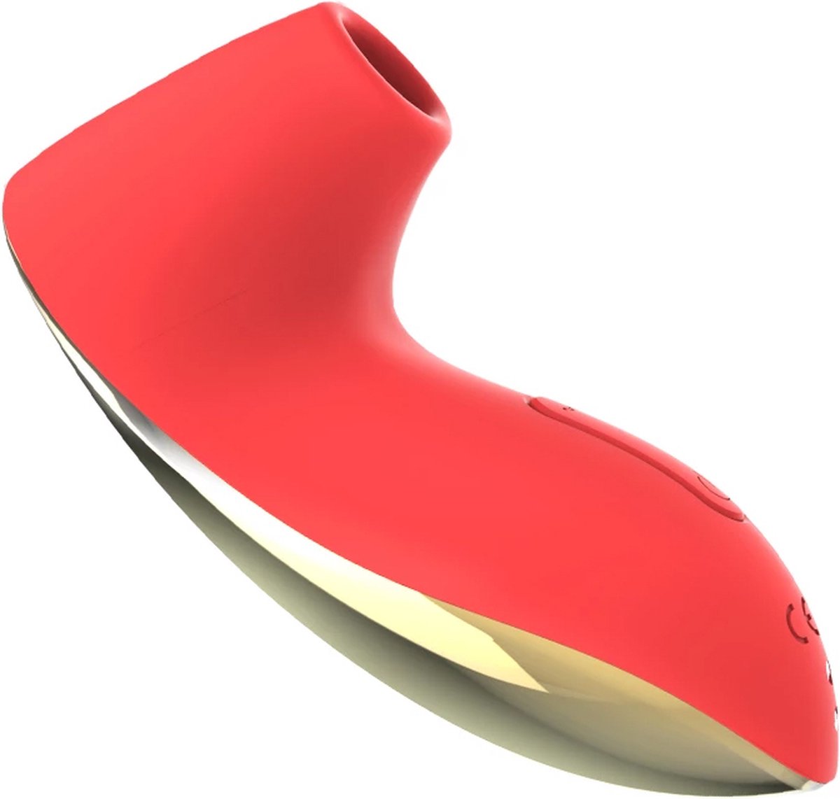 Leten Luchtdruk Vibrator - Hot Kiss - Rood - Oplaadbaar - Pulserende Luchtdruk Stimulatie