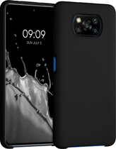 kwmobile telefoonhoesje voor Xiaomi Poco X3 NFC / Poco X3 Pro - Hoesje met siliconen coating - Smartphone case in zwart