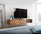 TV-meubel Fevo acacia naturel 160 cm 2 deuren zwevend lowboard