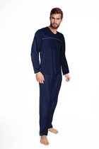 Mewa - lange pyjama - marineblauw L