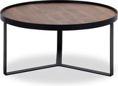 Icon Living - Hub 004 - Salontafel - Hout - Natural - Bruin - Rond