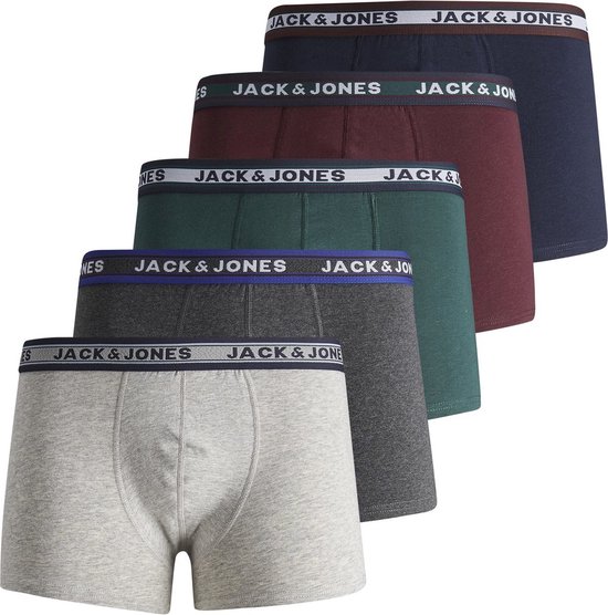 JACK&JONES JUNIOR JACOLIVER TRUNKS 5 PACK NOOS JNR Sous-vêtements Garçons - Taille 152