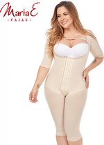 MariaE Capri Faja Hoge compressie Postoperatief 9142 Beige 3XL - Drukpak BBL Liposuctie Buikwandcorrectie  | POSTOPERATIEVE FAJA