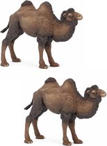 3x stuks plastic speelgoed figuur kameel 12 cm - woestijn dieren kamelen