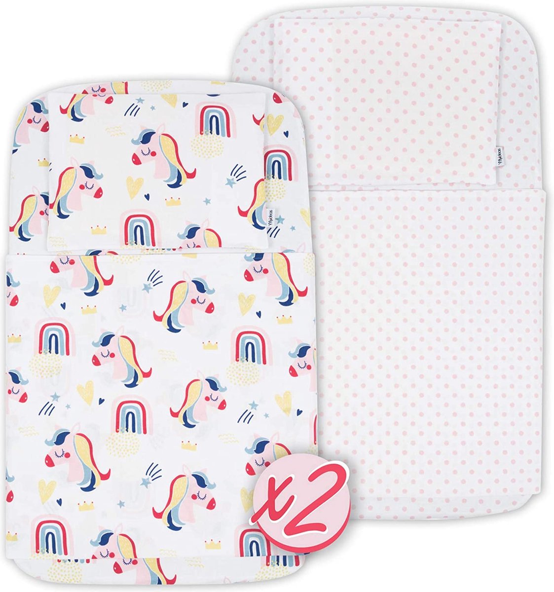 Heritage Kids Regenboog Ombre Volledige 4-delige Lakenset