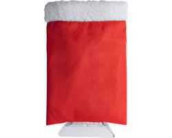 IJskrabber met handschoen - Ramenwisser - Ruitenkrabber - Auto accessoires - 25 x 17 cm - Rood
