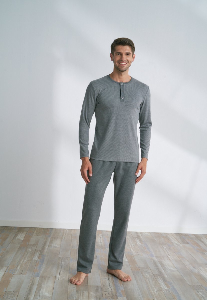 Pijadore - Pyjama Set Voor Heren, Lange Mouwen - S