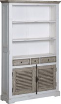 Boekenkast | amanda | wit | 120 x 35 x 190(h) cm