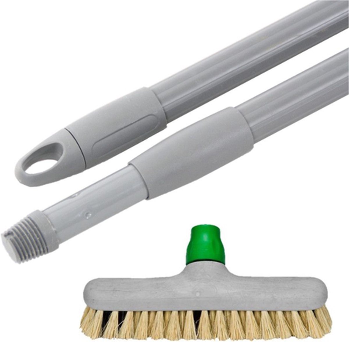 Goedkoopste Schrobborstel met telescoopsteel / luiwagen telescoop steel Anker / schrobber met steel Tampico
