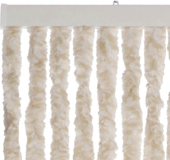 2LIF Martinique Wit-Zand Vliegengordijn deur - 90 x 210 cm — afbeelding 2