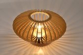 Chericoni Curvato Tafellamp - 1 lichts - Ø30cm - E27 - Hout Natuur