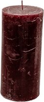 Branded By - Stompkaars - Rode Kaars - Bordeauxrood - 7x15cm