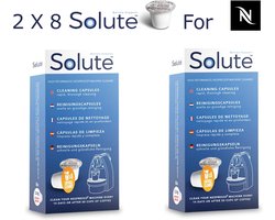 Solute - Nespresso Machine reiniger - reinigings capsules - Verbetert smaak - Nespresso onkalken - 16 capsules