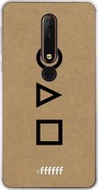 Nokia X6 (2018) Hoesje Transparant TPU Case - Squid Game Symbols #ffffff