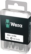 Wera 1/4" pozidrive bit - pz2x25mm (10st)