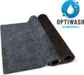 Antislip Deurmatten Set 2 stuks Studio M - OPTIWASH - Wasbare droogloopmat/badmat/douchemat/toiletmat - 60x90 cm + 80x120cm - Super absorberende schoonloopmat met microvezel - Machine Wasbaar