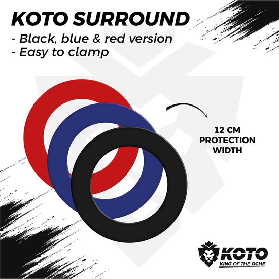 Thumbnail van een extra afbeelding van het spel KOTO Dartbord Surround - Zwart
