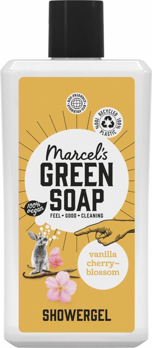 Marcel's Green Soap Vanille & Kersenbloesem - Douchemiddel - 500 ml