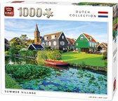 King Puzzel 1000 Stukjes (68 x 49 cm) - Zomers Dorpje in Nederland - Legpuzzel Holland